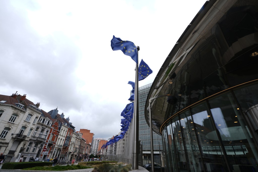 The EU said the tech giant set up Google Play and its ubiquitous search engine to corral consumers towards its own services and apps to the detriment of competitors.