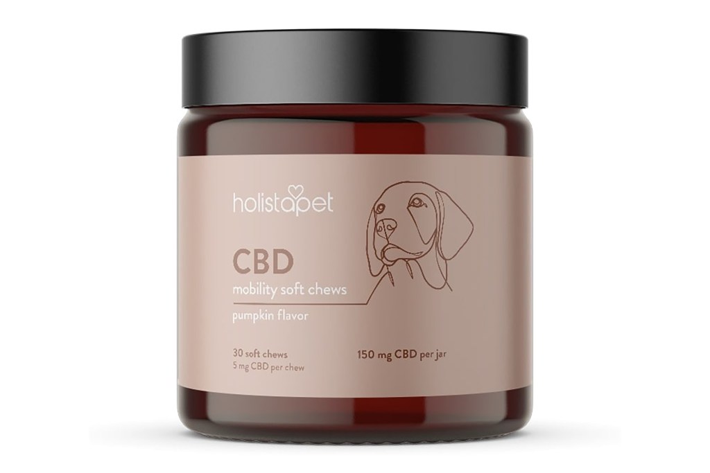 A CBD container for dogs 
