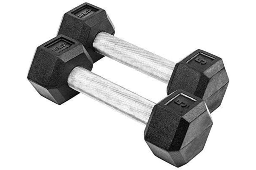 Rep Fitness Rubber Hex Dumbbells