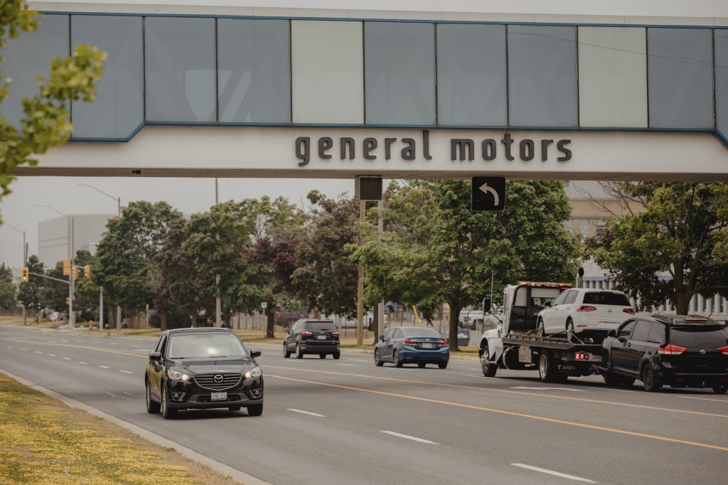 General Motors assembly plant in Oshawa, Ontario.