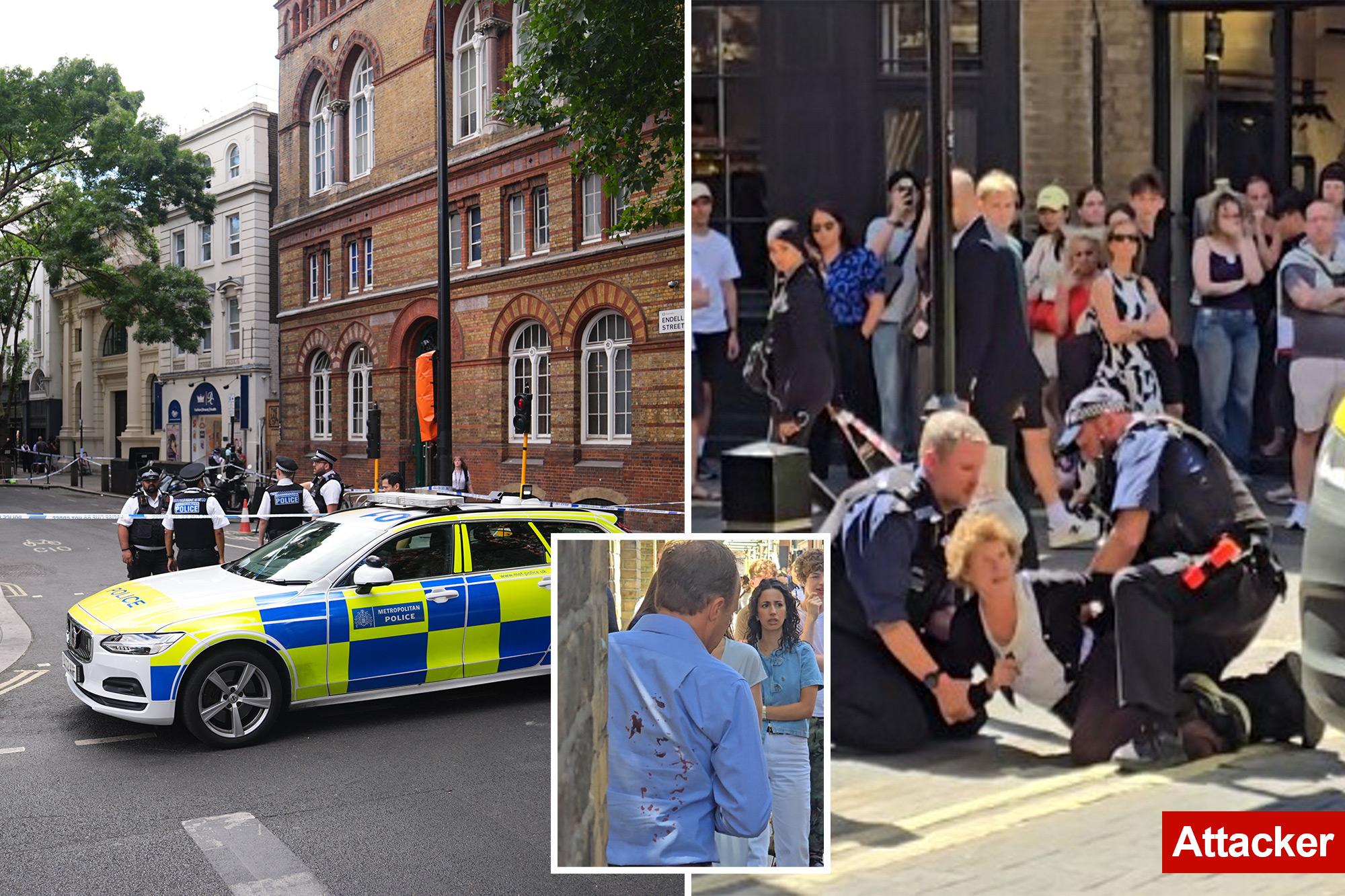 Woman arrested after 4 men stabbed at London’s popular Covent Garden: police