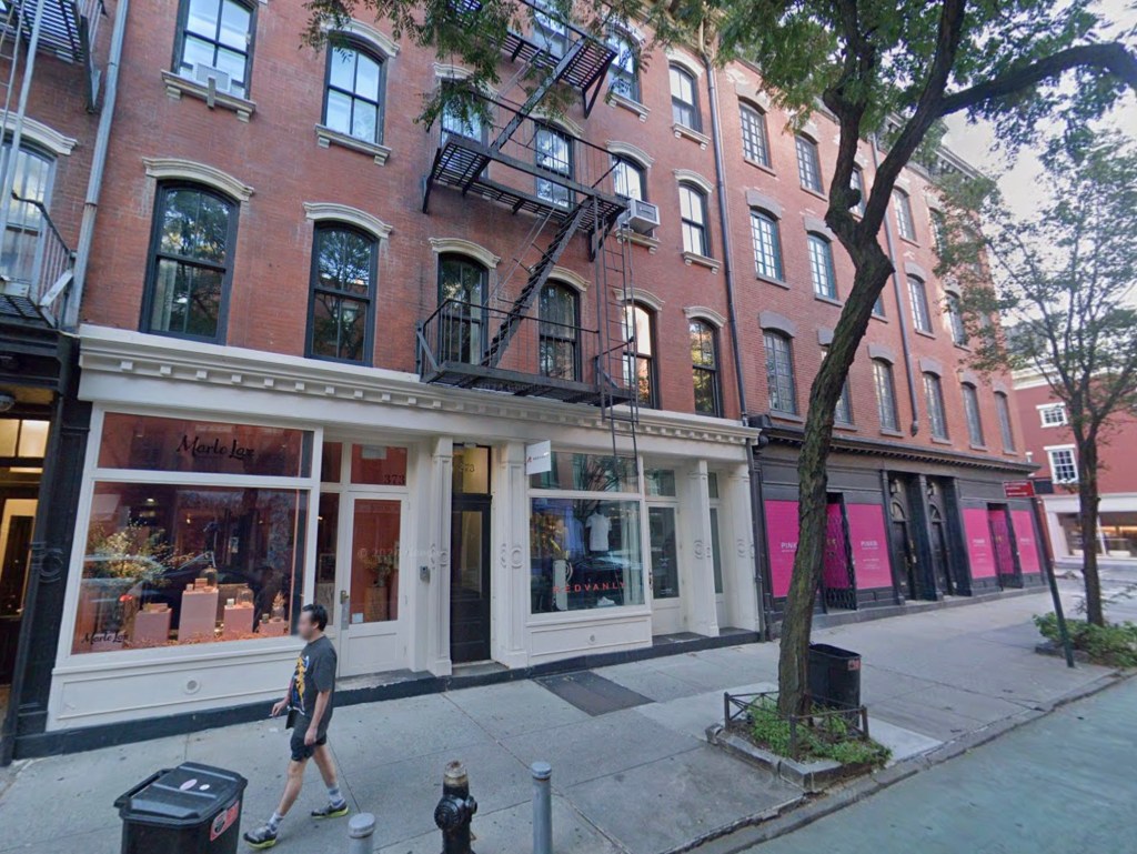 View of 371-373 Bleecker Street in New York.