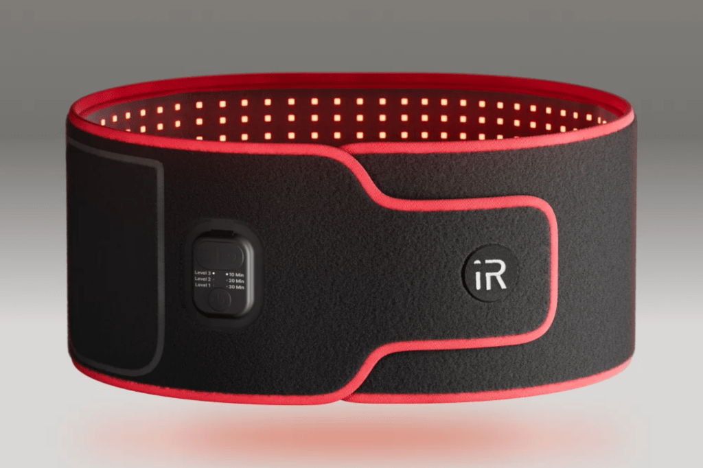 Sculpt Belt with red lights and control panel.