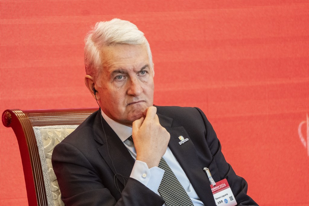Ramon Laguarta, chief executive officer of PepsiCo Inc., attends the China Development Forum.