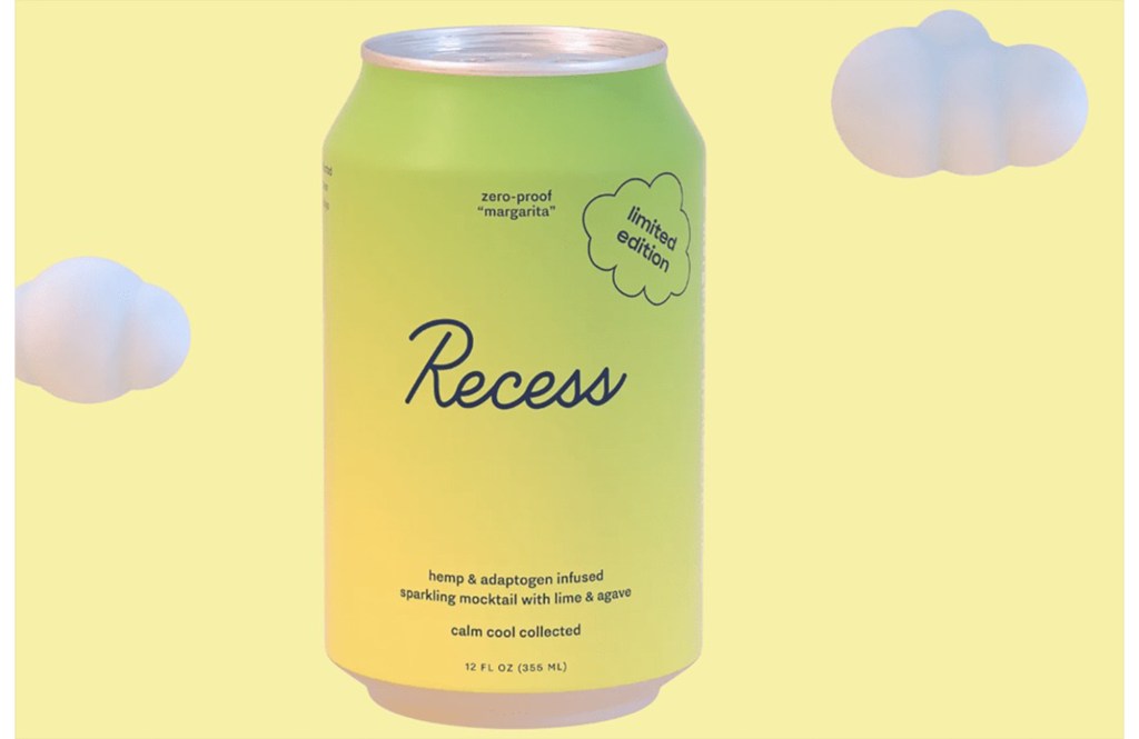 A green and yellow can of soda