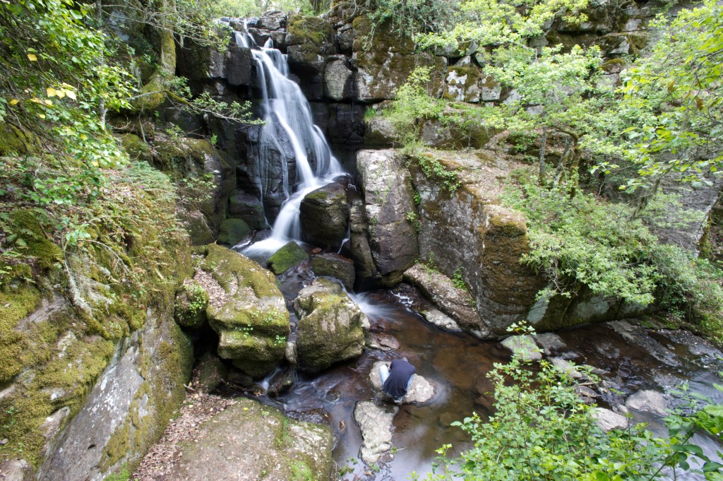 A view of the Mularza Noa waterfall in Bolotana, Sardinia, Italy.