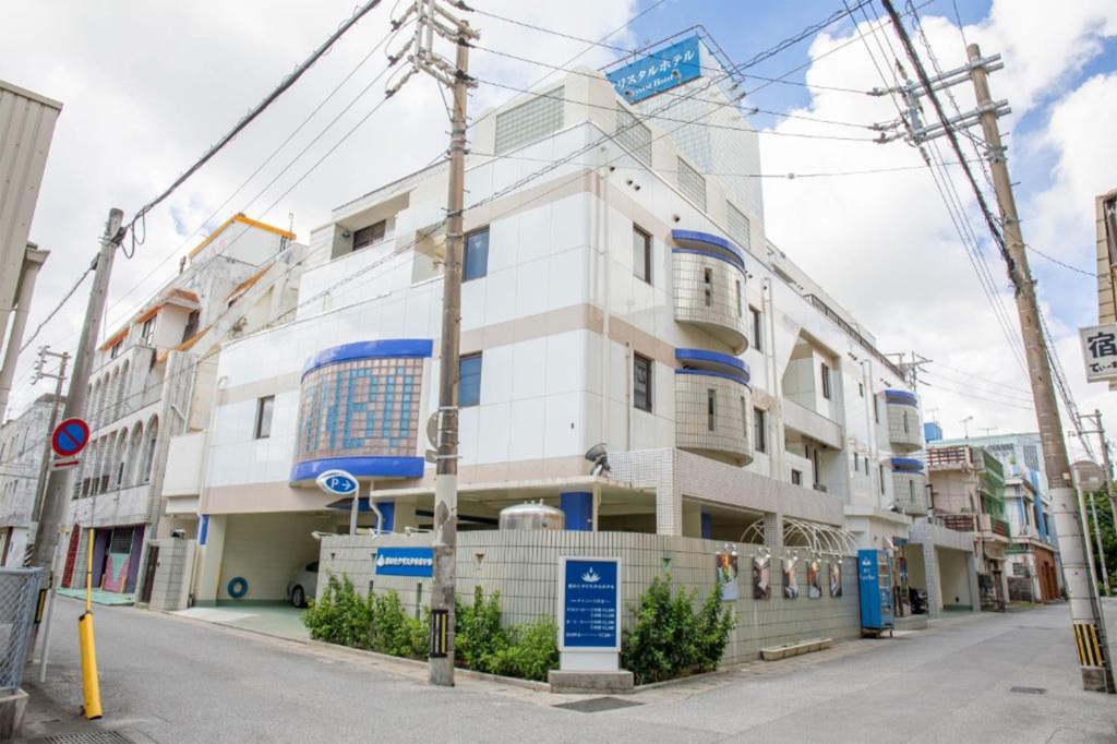 Exterior view of the hotel in Naha, Okinawa prefecture.